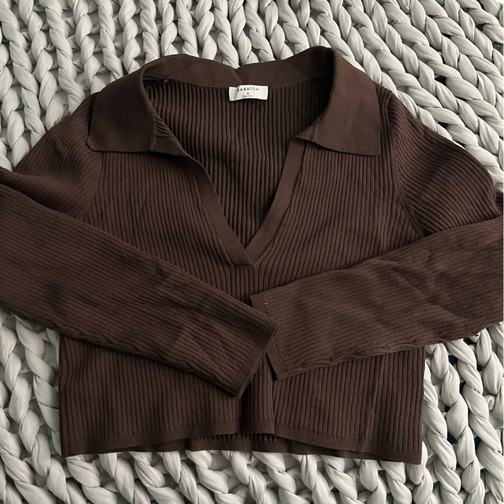 Aritzia Sculpt Knit Polo